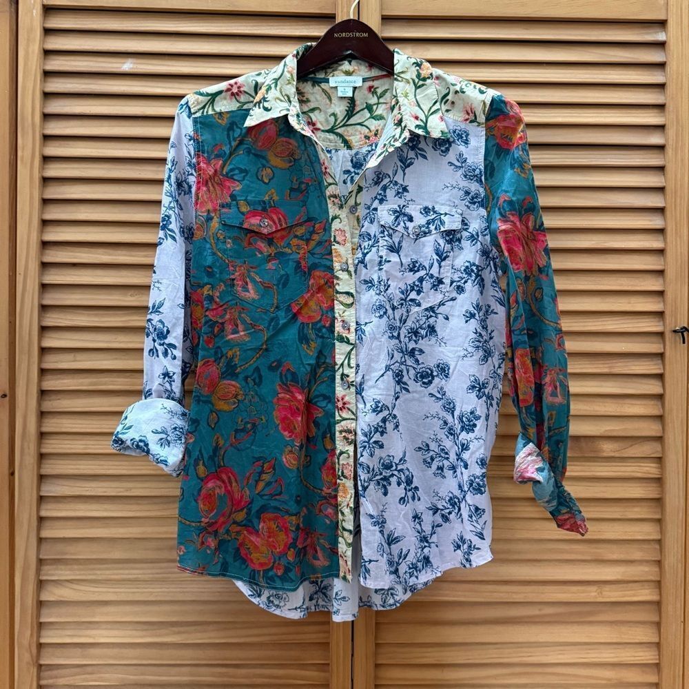 Sundance Floral button up size small